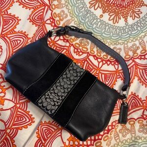 Coach Black Signature Shoulder Bag
